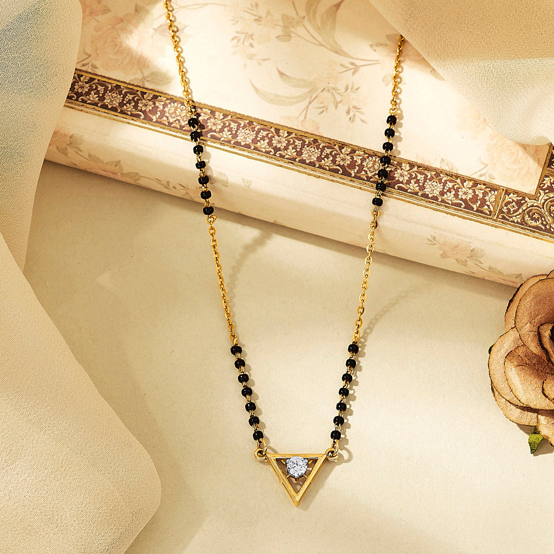 Buy Viva Spark Gold Modern Mangalsutra For Woman Online at Best