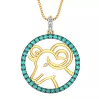 Diamond Zodiac Pendant