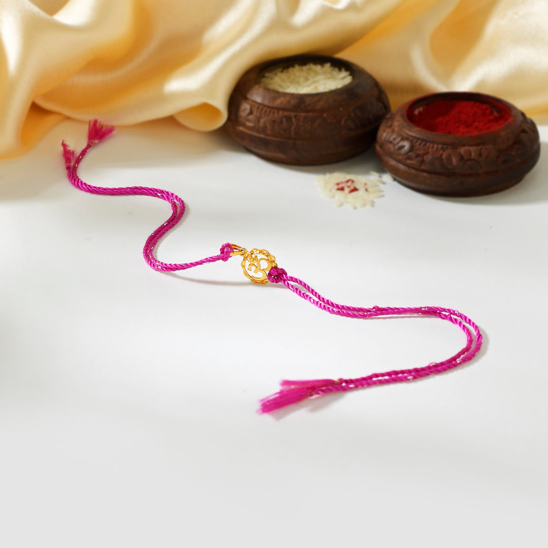Gold Rakhi