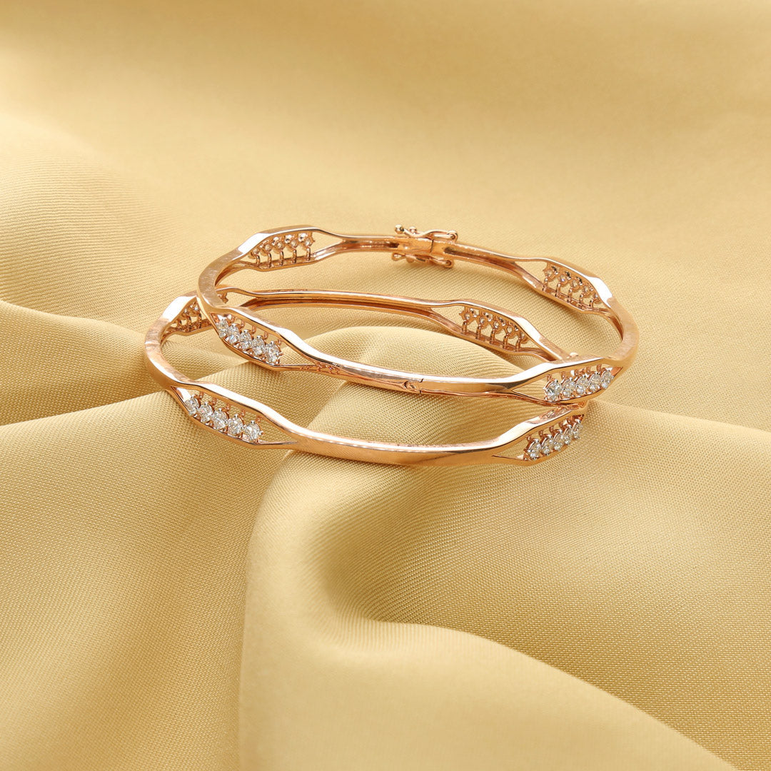 Veloura Weave Diamond Bangle