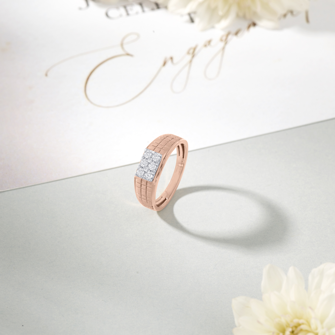 Loyal Crest Engagement Diamond Ring for Men