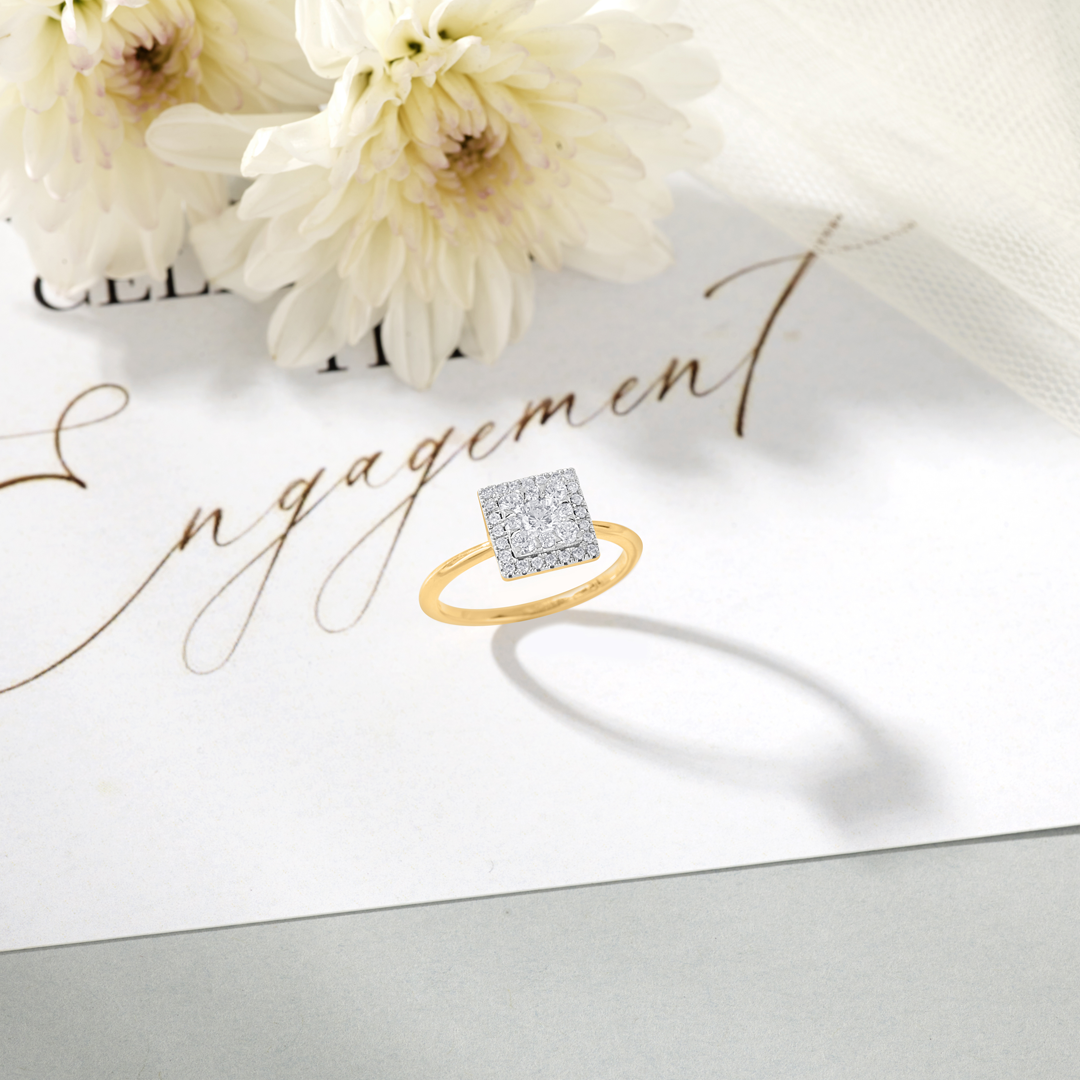 Promise Glint Engagement Diamond Ring for Women