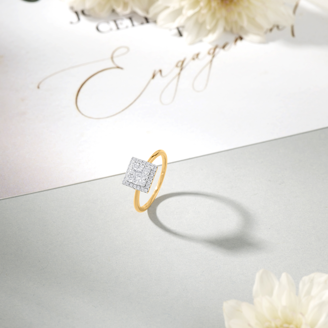 Promise Glint Engagement Diamond Ring for Women