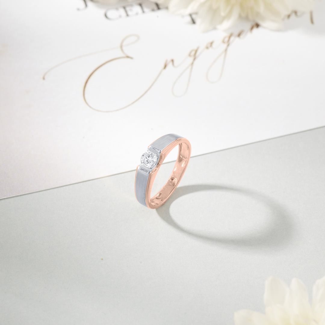 Forever Faithful Engagement Diamond Ring for Men