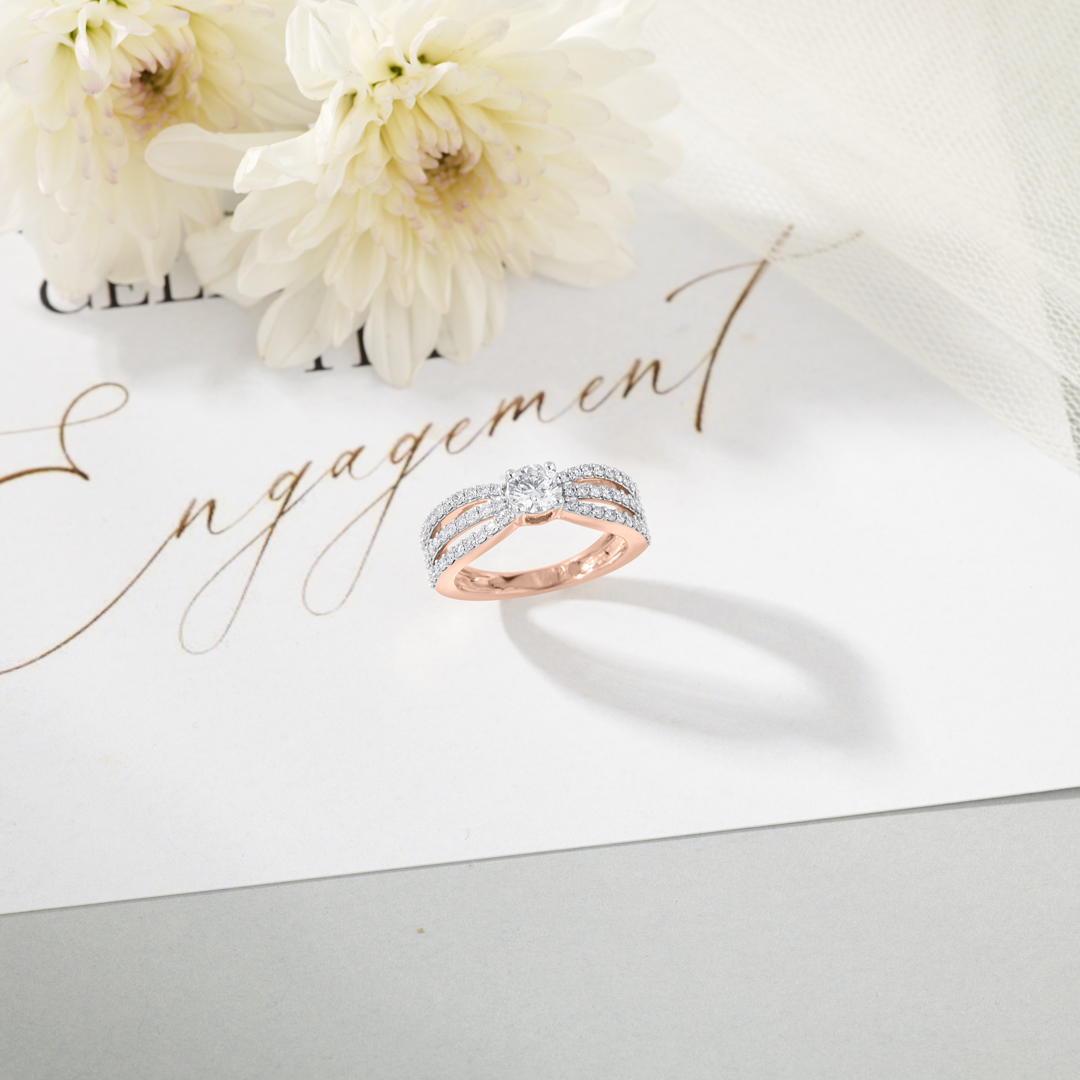 Soulmate's Bond Engagement Diamond Ring for Women