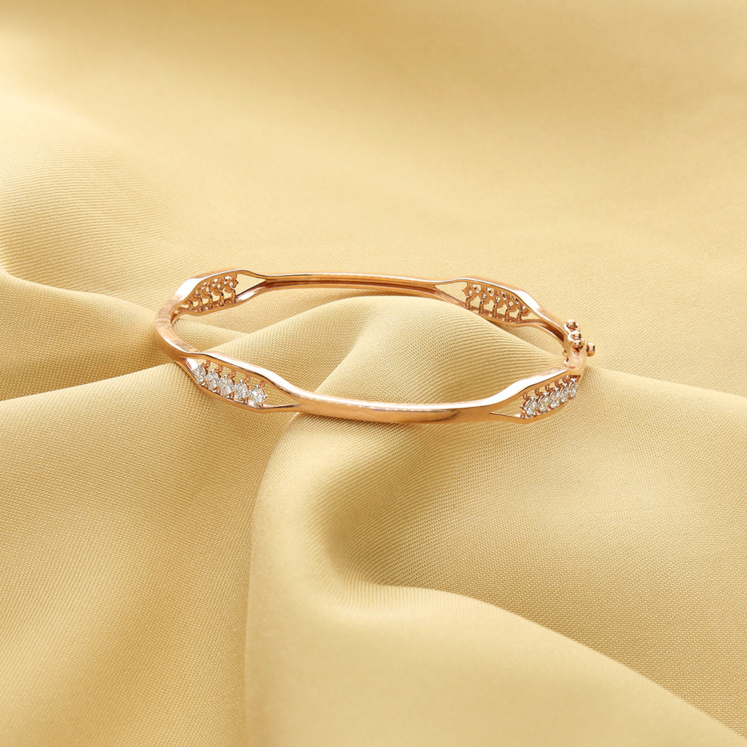 Veloura Weave Diamond Bangle