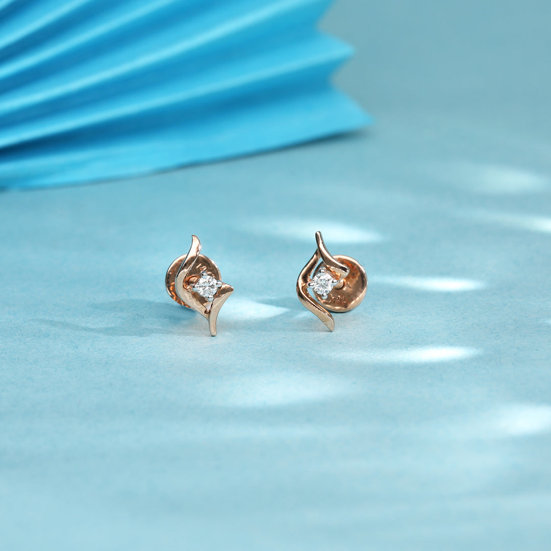 comet charm studs dia set earring