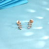 Spiral Helix Studs DIA Set Earring