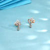 Leaflet Spark Studs Diamond Earring