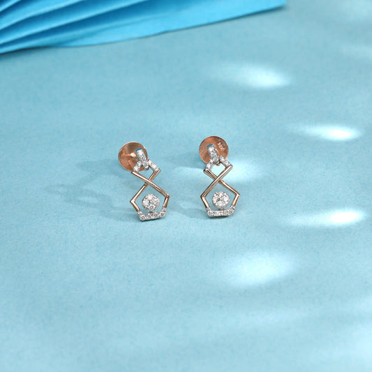 Orbit Radiance Studs Diamond Earring