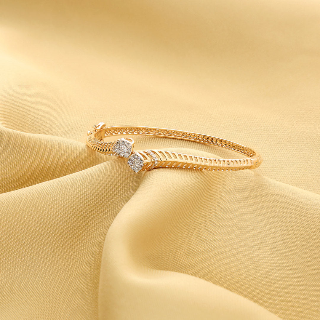 Opulen Grid Diamond Bangle