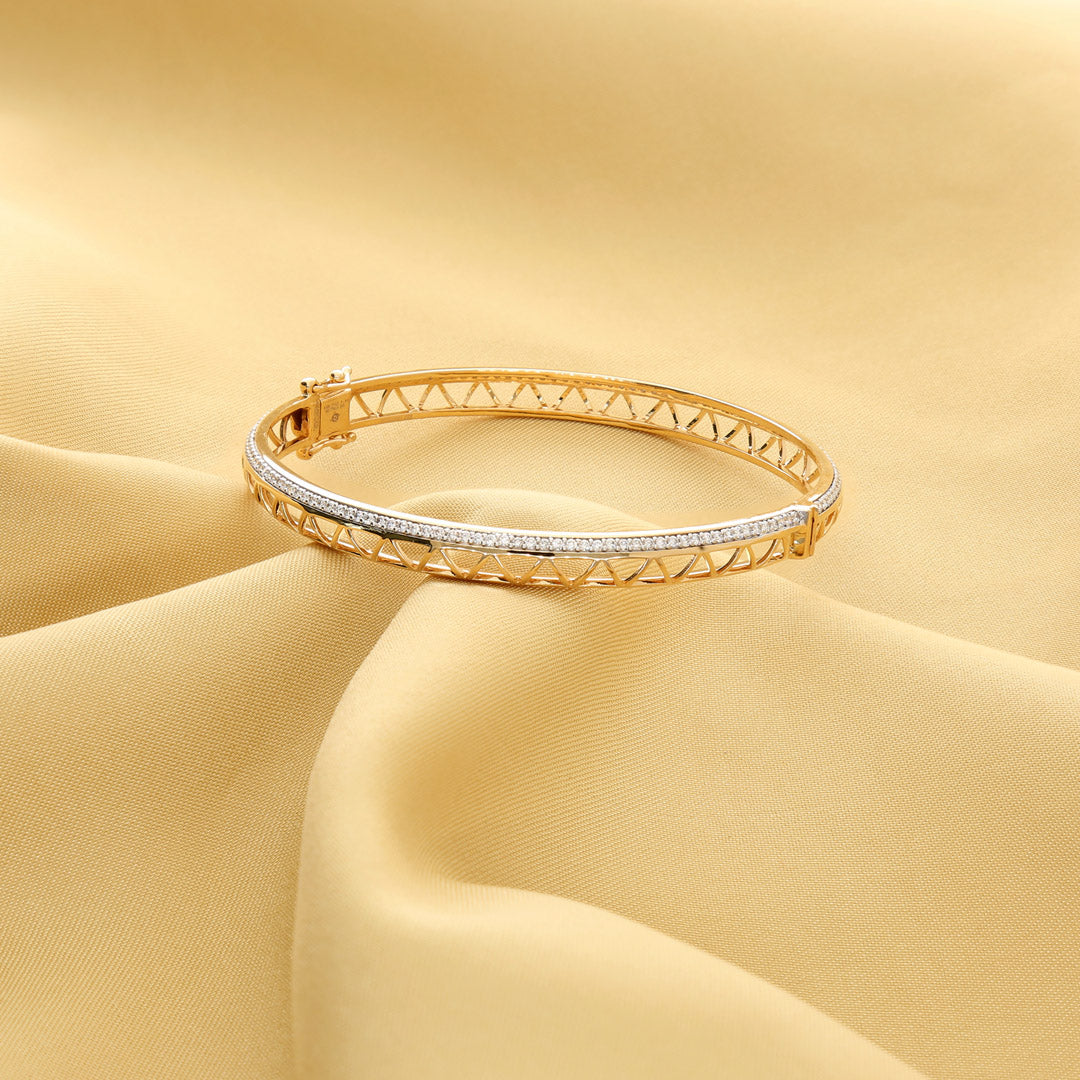 aristo line diamond bangle