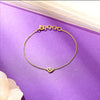 Heartly Yellow Gold & Diamond Flexible Ladies Bracelet