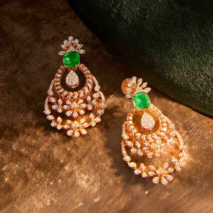 Floral Poise Diamond Earrings