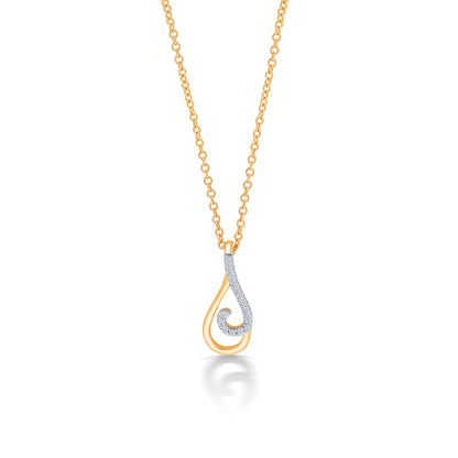 Dazzling Yellow Gold & Diamond Modern Necklace