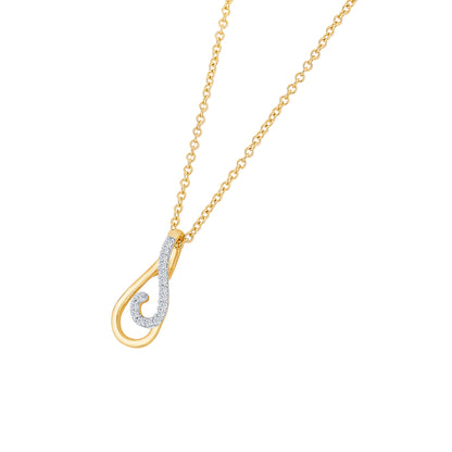 Dazzling Yellow Gold & Diamond Modern Necklace