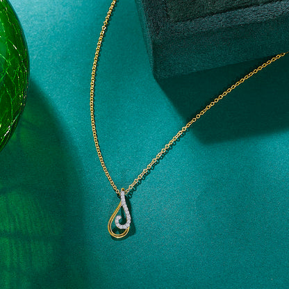 Dazzling Yellow Gold & Diamond Modern Necklace