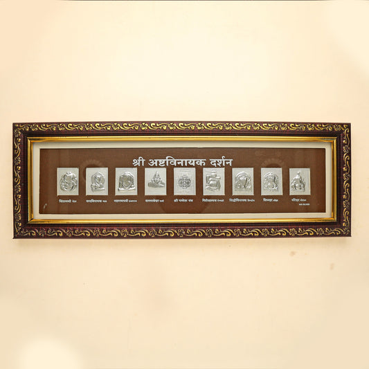 Ashtavinayak Silver Frame