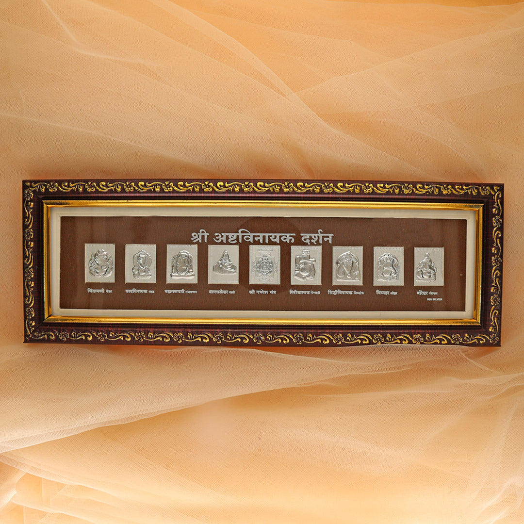 Ashtavinayak Silver Frame