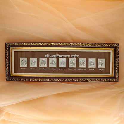 Ashtavinayak Silver Frame