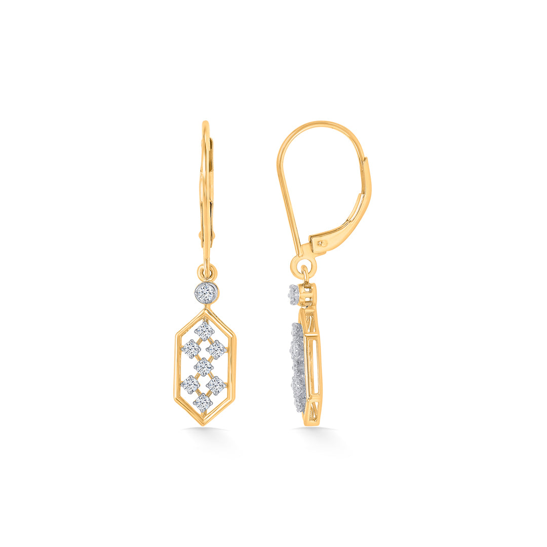 flora gold & diamond hoops & huggies earring for women