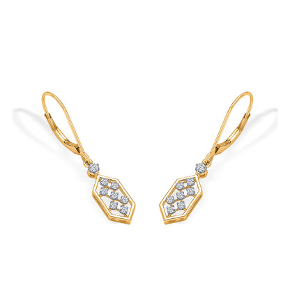 Flora Gold & Diamond Hoops & Huggies Earring For Women
