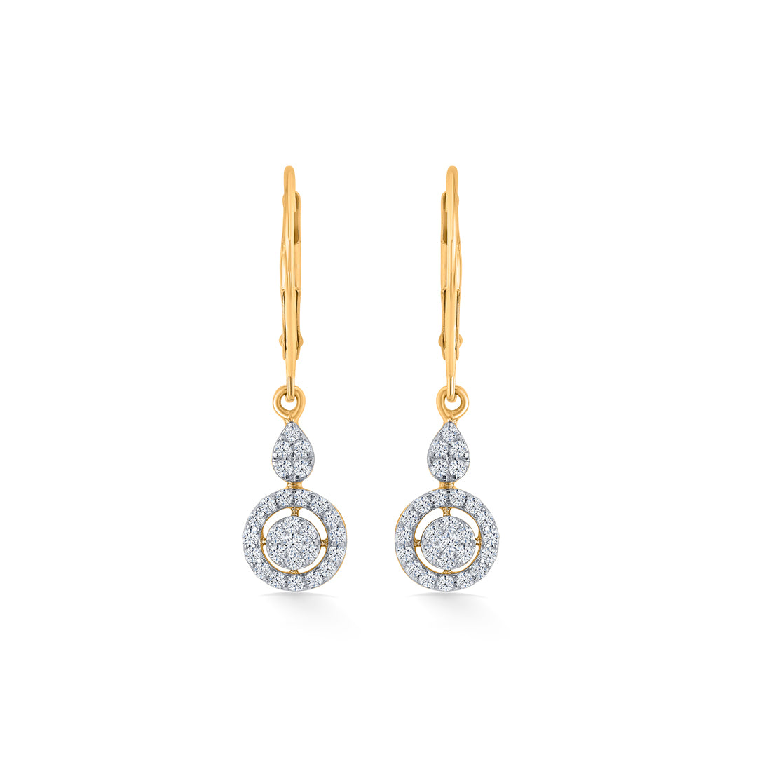 Orabit Gold & Diamond Hoops & Huggies Earring For Women