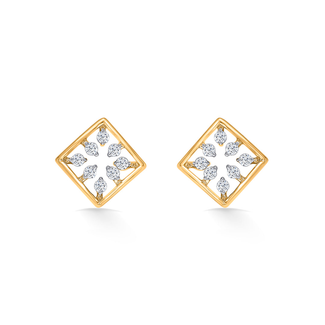Boxed Beauty Gold Stud Earring For Women