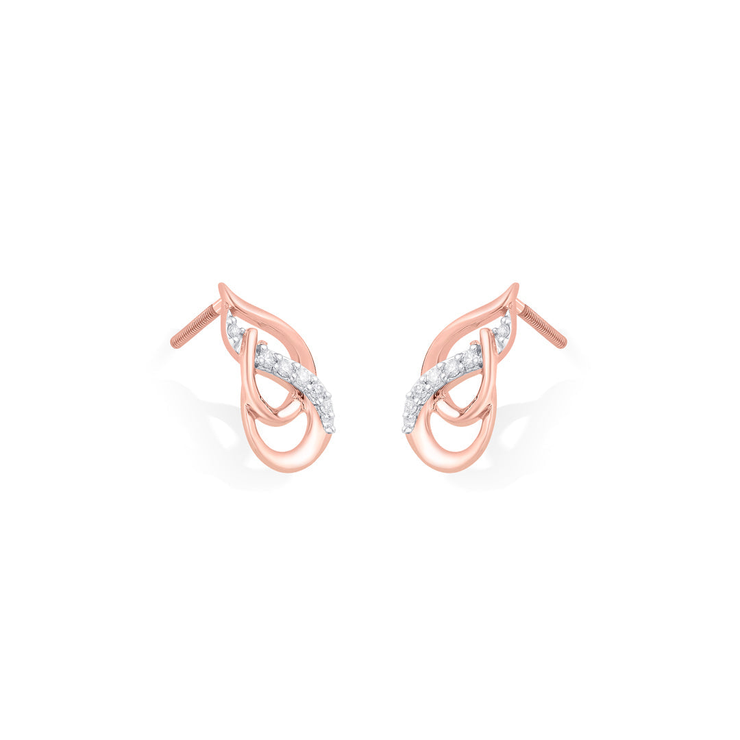 shimmerdew diamond stud earrings