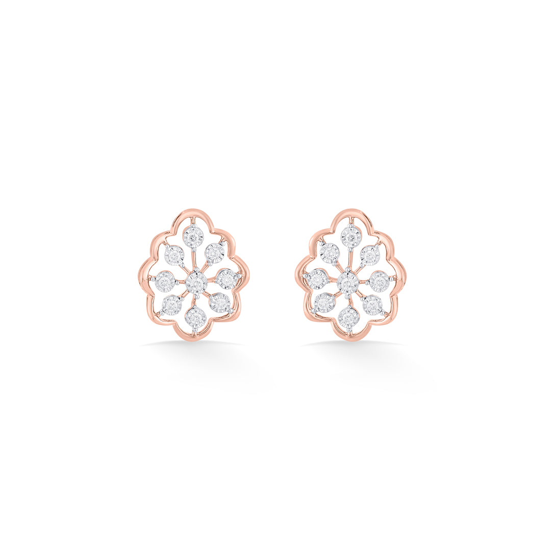 celestique diamond stud earrings