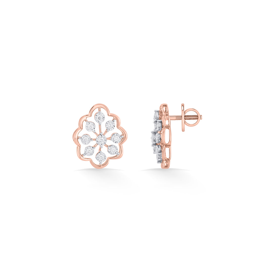 celestique diamond stud earrings