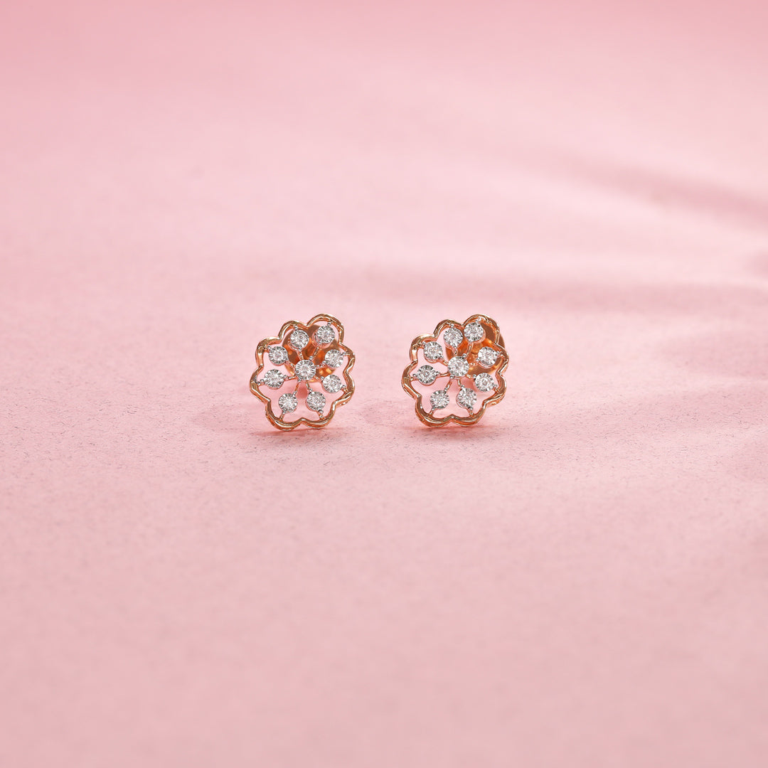 celestique diamond stud earrings