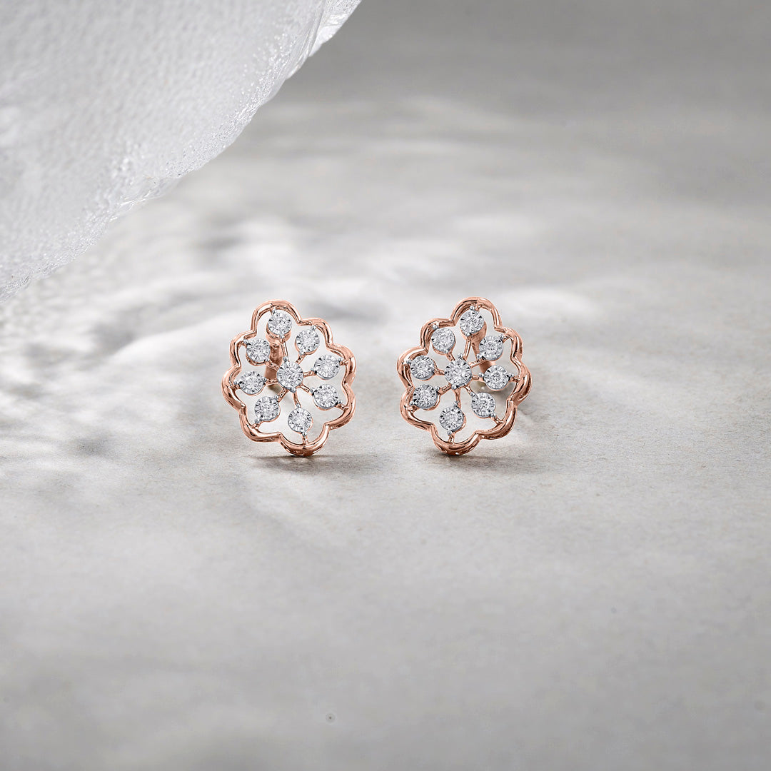 celestique diamond stud earrings