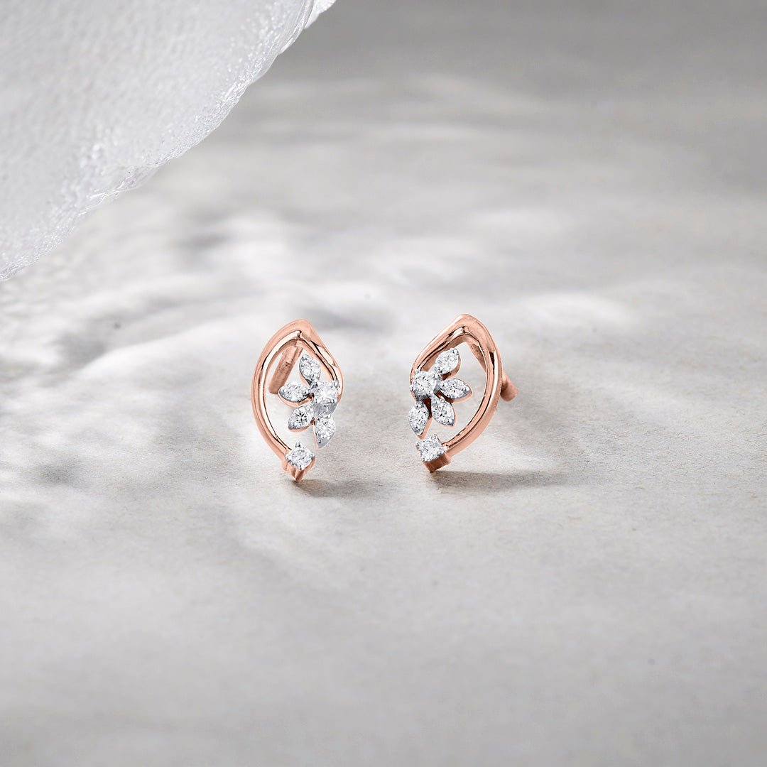 Veloura Diamond Stud Earrings