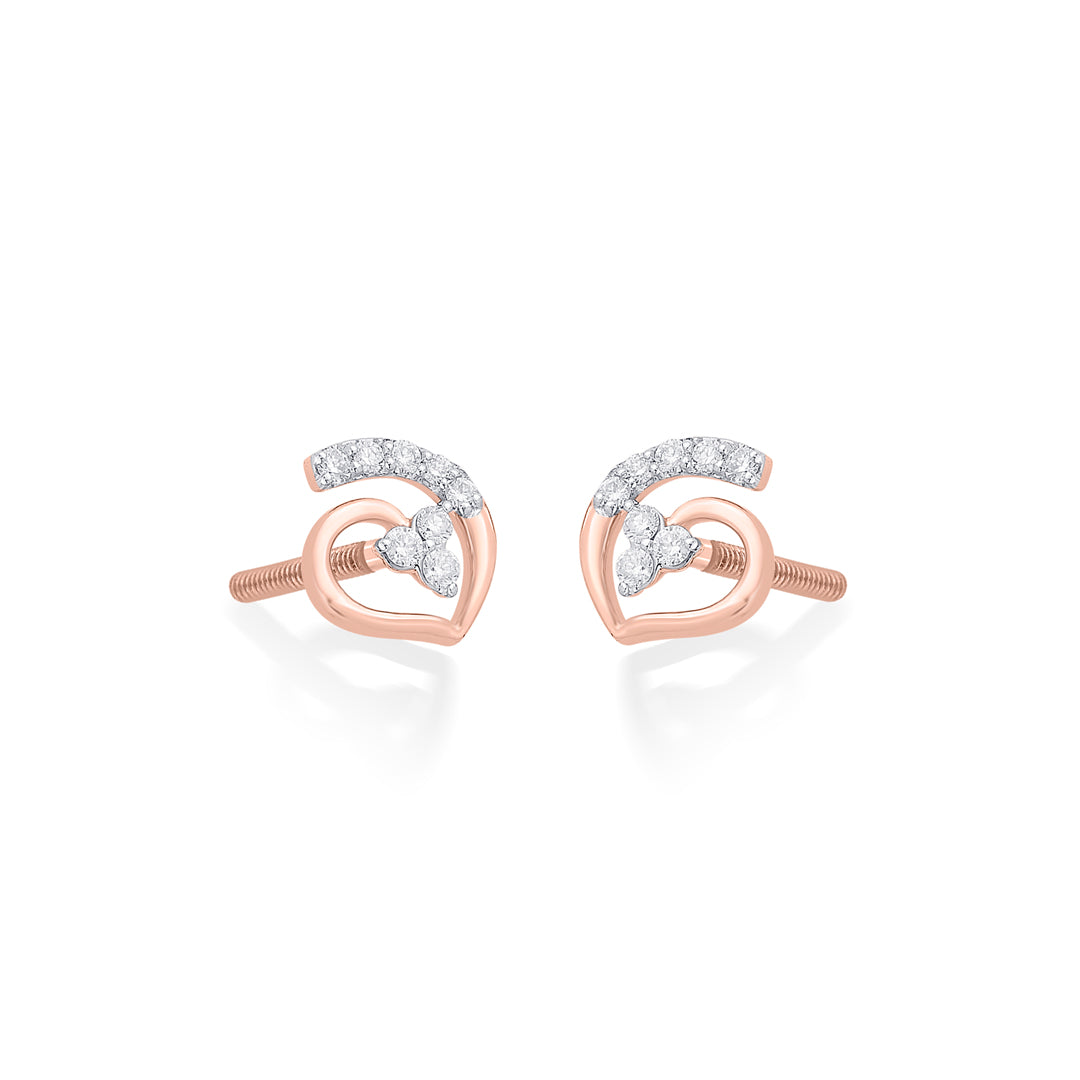 luminara diamond stud earrings