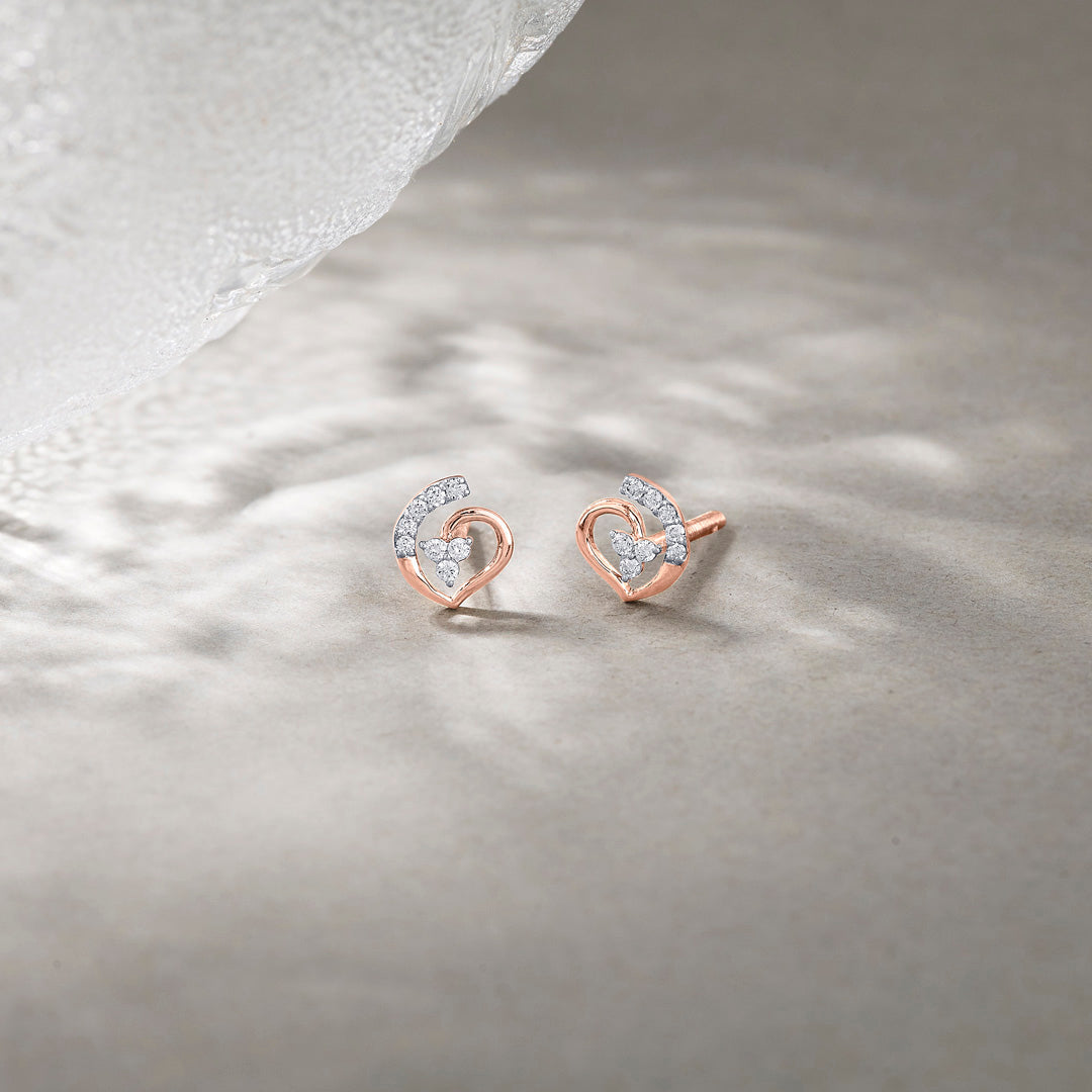 luminara diamond stud earrings