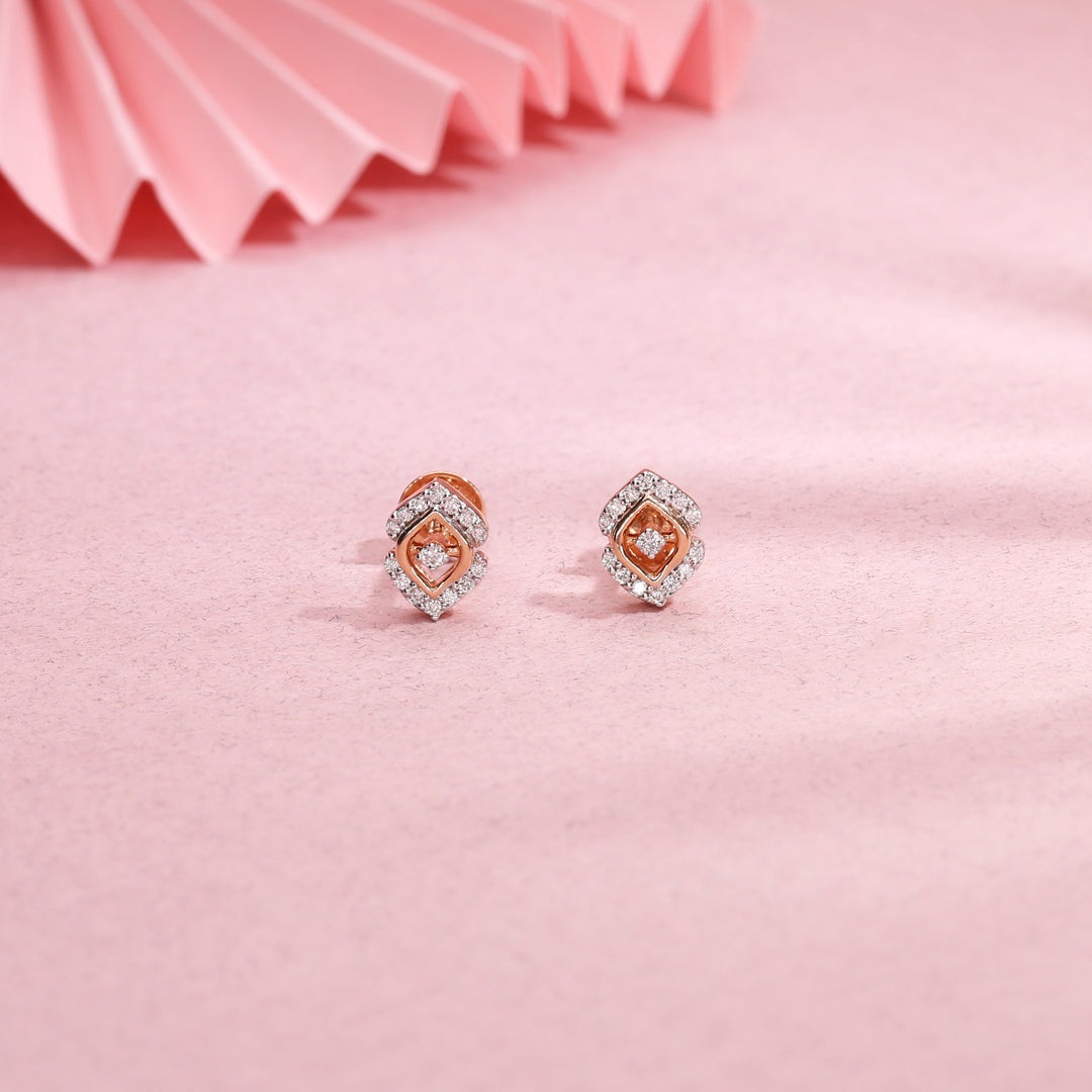 prismara diamond stud earrings
