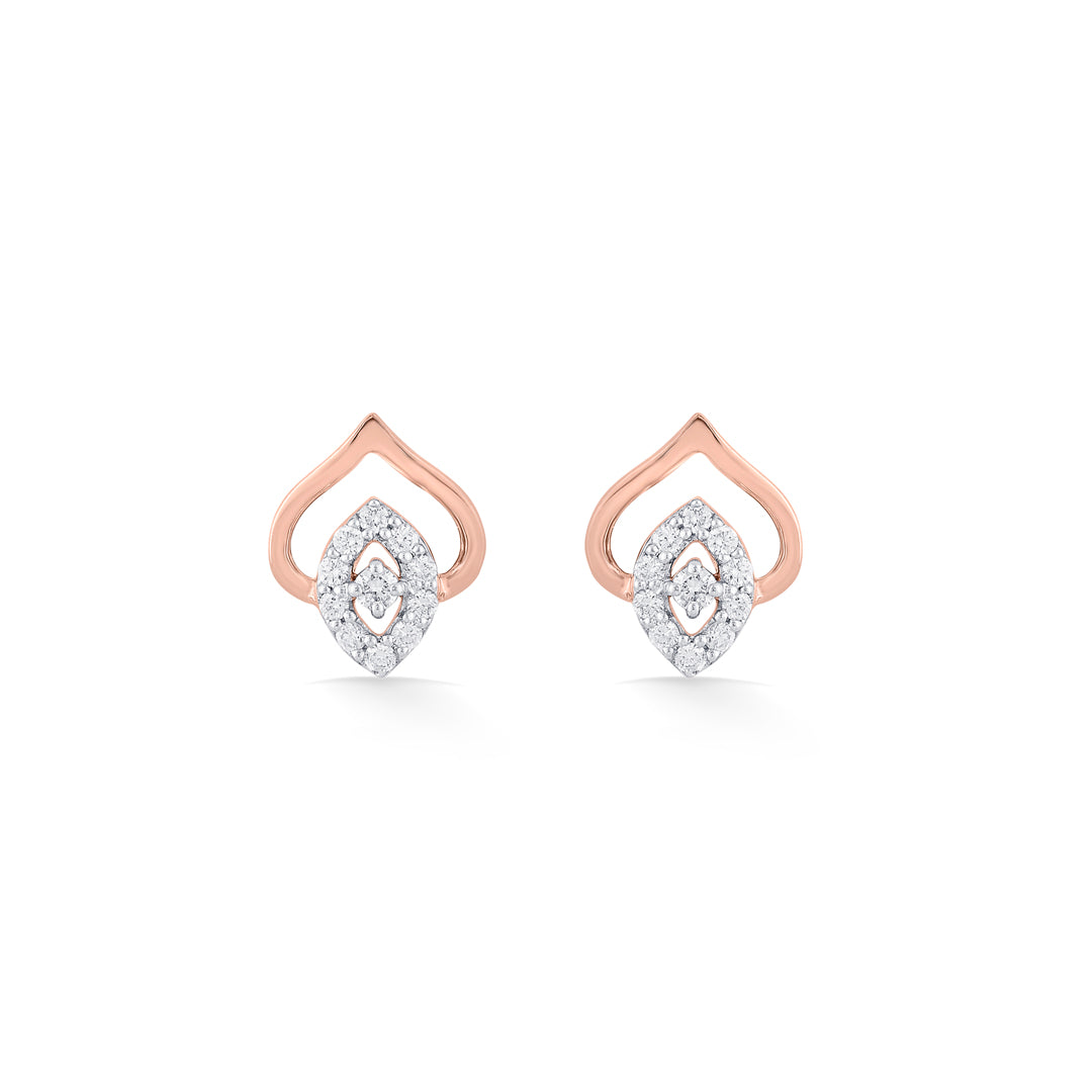 aurora diamond stud earrings