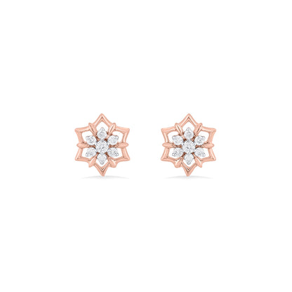 HexaStone Diamond Stud Earrings