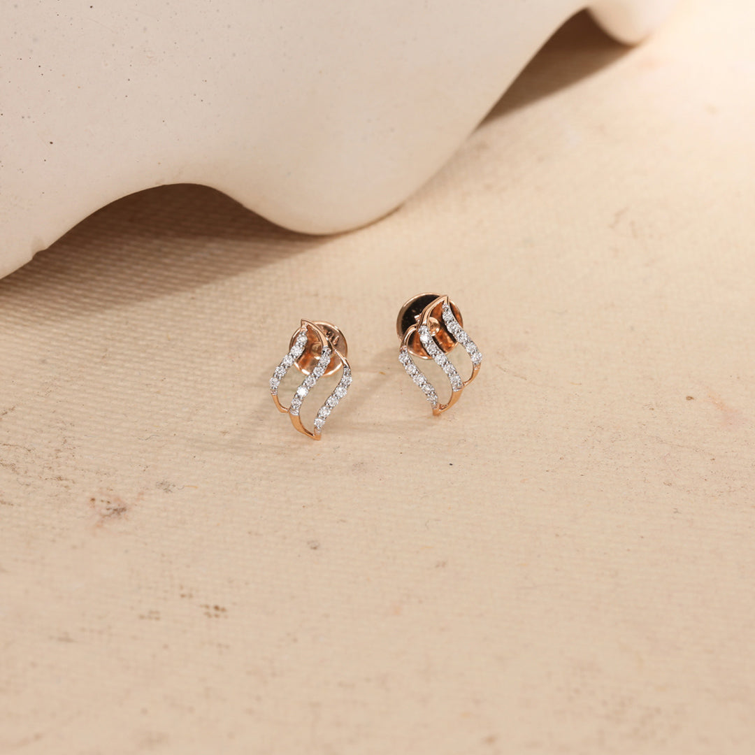 moonveil diamond stud earrings