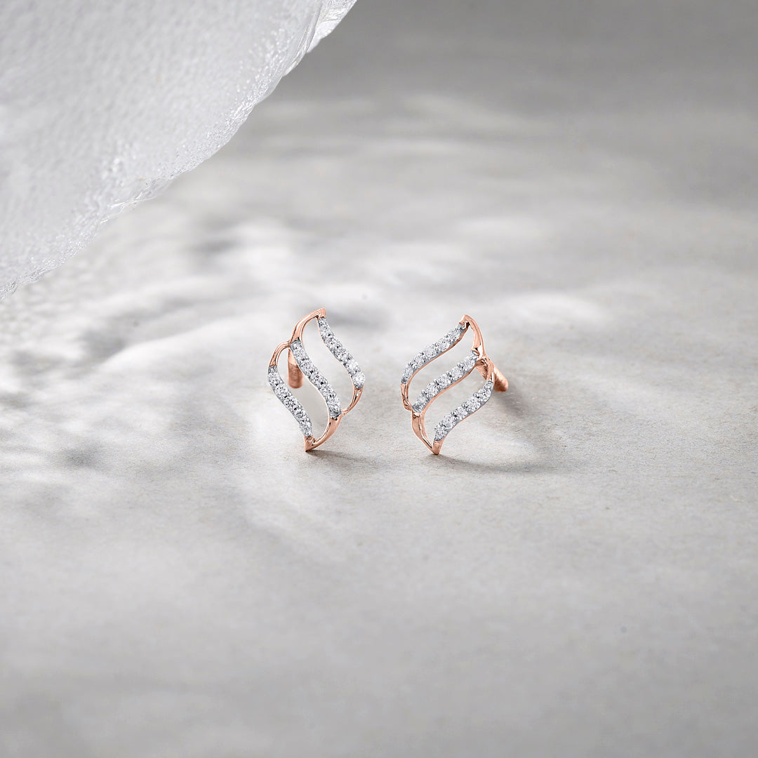 moonveil diamond stud earrings