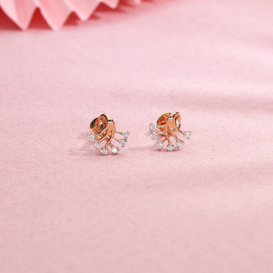 Willow Diamond Stud Earrings