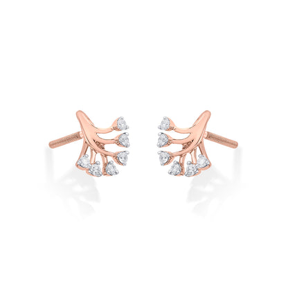 Willow Diamond Stud Earrings