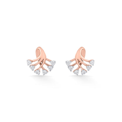 Willow Diamond Stud Earrings