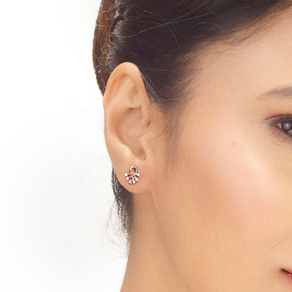 Willow Diamond Stud Earrings