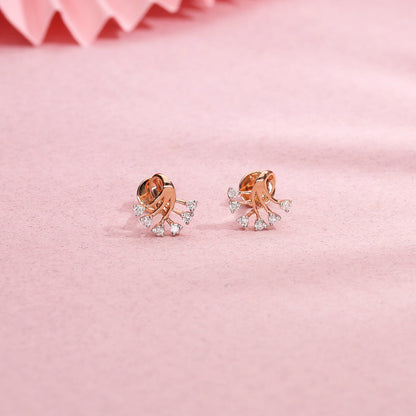 Willow Diamond Stud Earrings