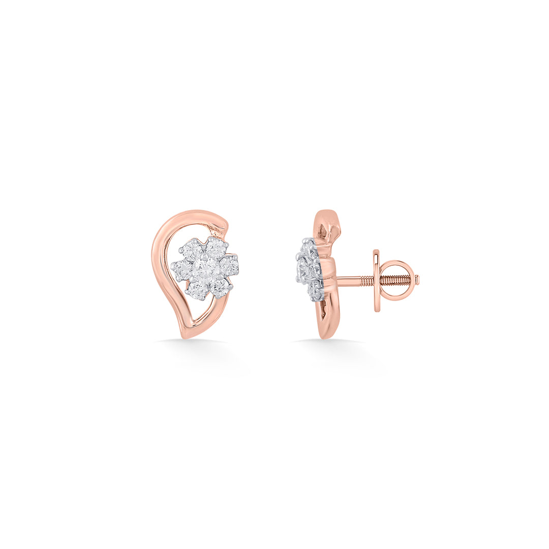 stellaris diamond stud earrings