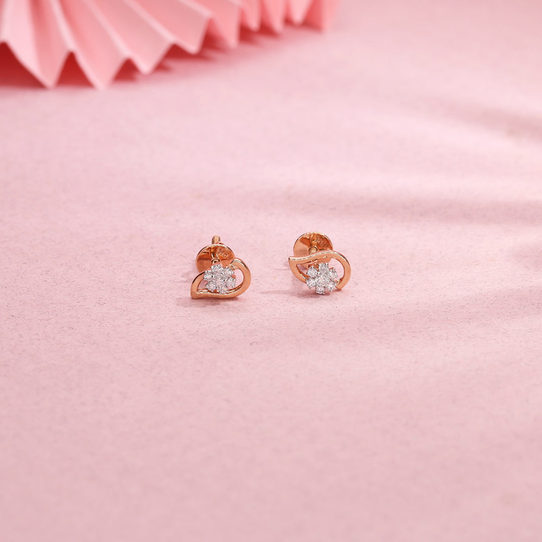 stellaris diamond stud earrings