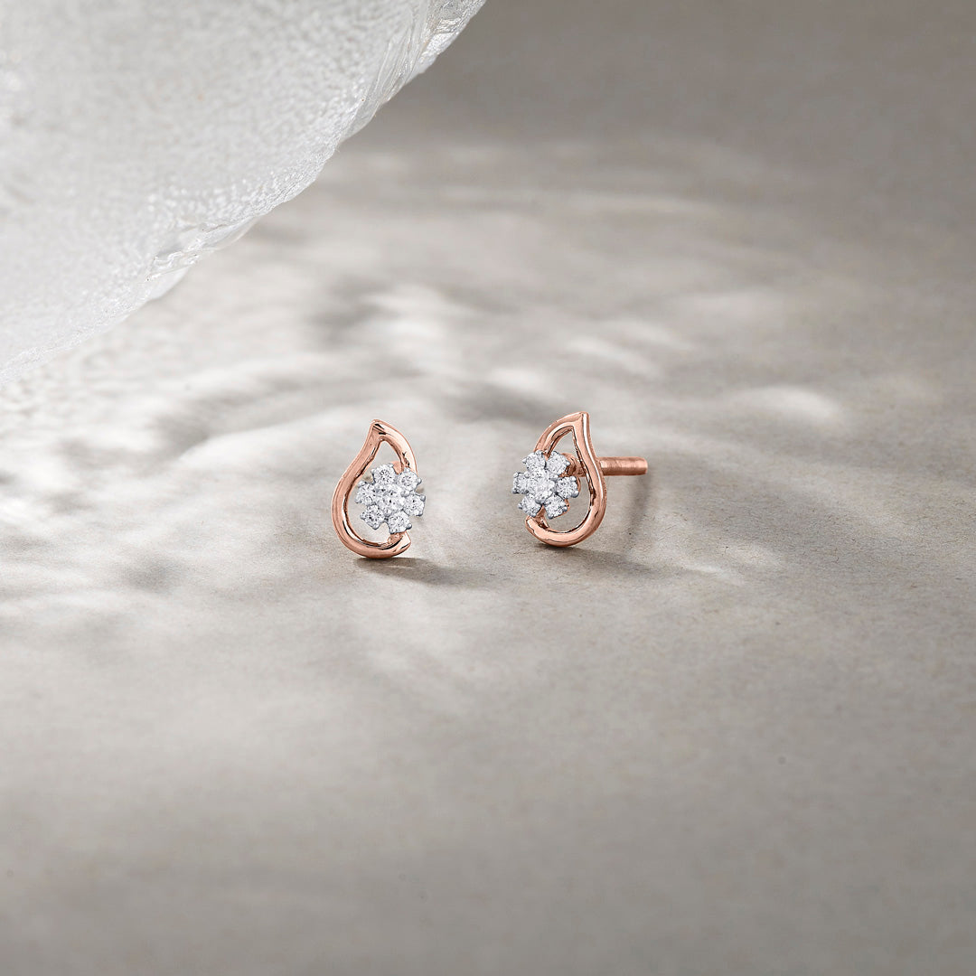 stellaris diamond stud earrings