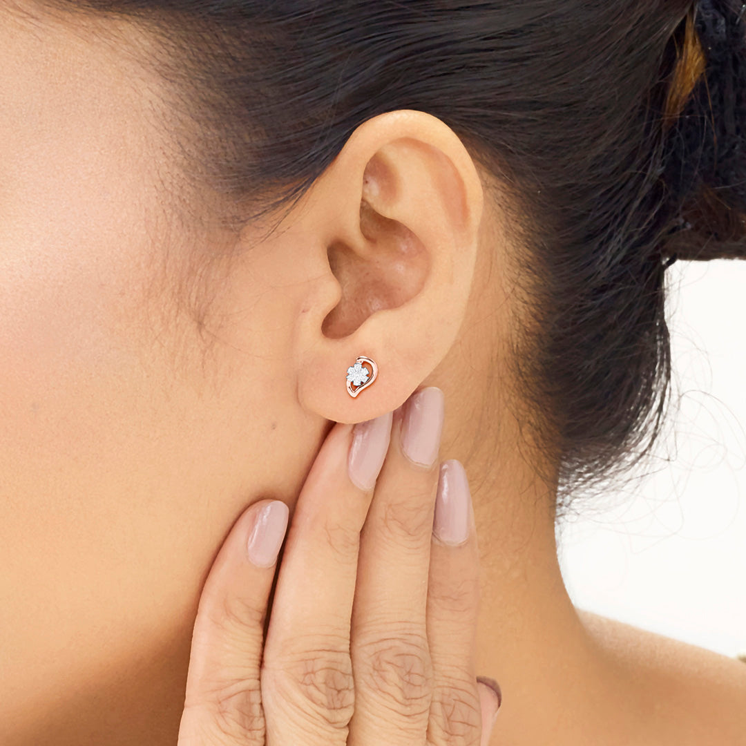 stellaris diamond stud earrings